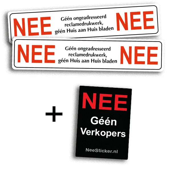 nee nee sticker set wit